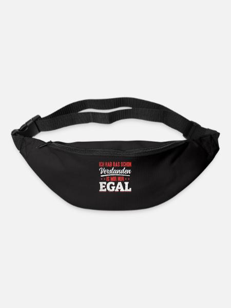Compris, mais peu importe : la nonchalance rencontre l’humour - Sac banane - noir