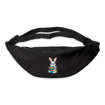Reading Bunny Funny Books Reading Design - Bum bag - black - Front