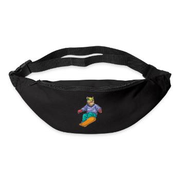 Bear Snowboarder Snowboard - Bum bag - black - Front
