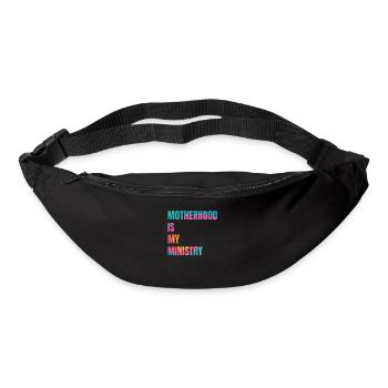 La maternité est mon ministère - Sac banane - noir - Devant
