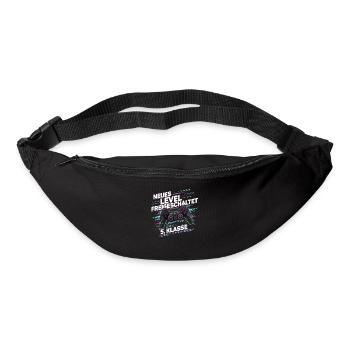 Jungen Schulkind 5. Klasse Gamer Zocker - Gürteltasche - Schwarz - Vorne