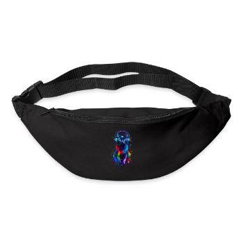 Bunte Splash Art Kopfhörer Bombay Katze - Gürteltasche - Schwarz - Vorne