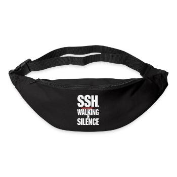 SSH. Gehe in Stille für innere Ruhe - Gürteltasche - Schwarz - Vorne