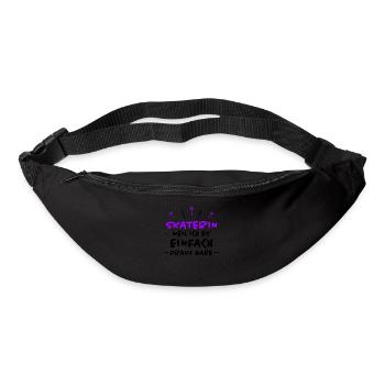 Skaterin Spruch Skating Lustiges Skaterin Geschenk - Gürteltasche - Schwarz - Vorne