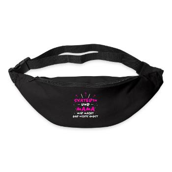 Skaterin Spruch Skating Lustiges Skaterin Geschenk - Gürteltasche - Schwarz - Vorne