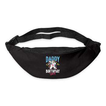 Birthday Girl's Dad Unicorn Bday - Bum bag - black - Front