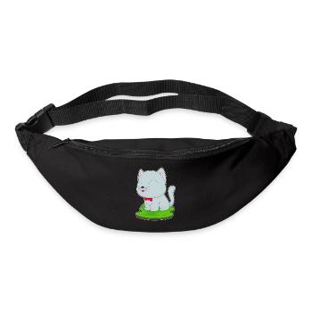 Katze Fliege - Gürteltasche - Schwarz - Vorne