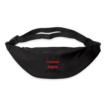 Tischler Spruch Beruf Lustiges Tischler Geschenk - Gürteltasche - Schwarz - Vorne