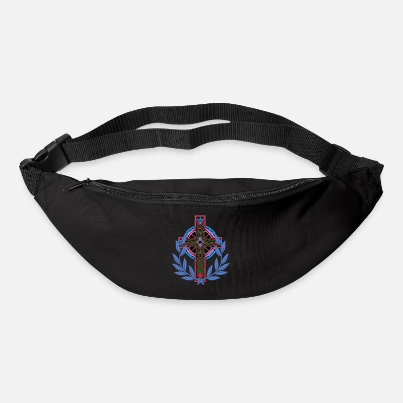 Cross Crosses Crucifix - Bum bag - black