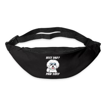 Bichon Frize Father Best Dad Pawsibly - Bum bag - black - Front
