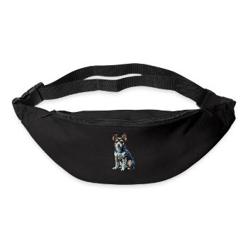 Polygon Art Toy Fox Terrier American Toy Terriers - Bum bag - black - Front