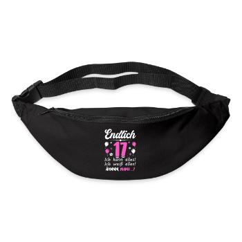 Finally 17 I can do everything, I know everything - Bum bag - black - Front
