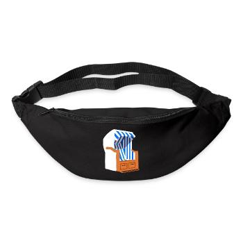 Chaise de plage - Sac banane - noir - Devant