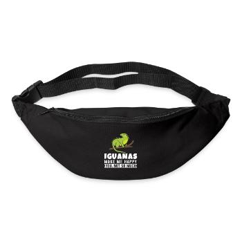 Iguanian Reptile Lover Herpetologist - Bum bag - black - Front