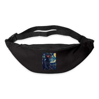 Peinture Monster Starry Night de Flatwood - Sac banane - noir - Devant