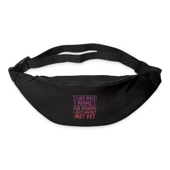 I Hate Most People The Others I Just Haven't Met 4 - Bum bag - black - Front