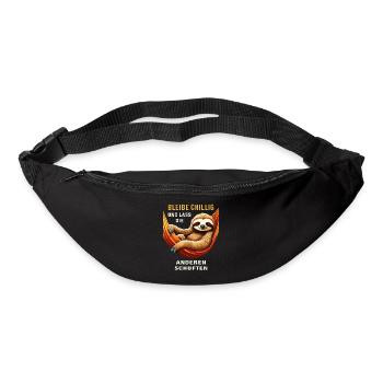 BLEIBE CHILLIG LASS DIE ANDEREN SCHUFTEN - Gürteltasche - Schwarz - Vorne