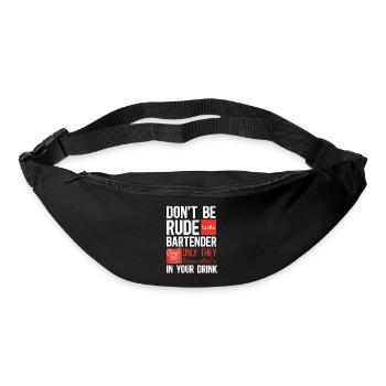 Bartender Mixologist Don't Be Rude - Gürteltasche - Schwarz - Vorne