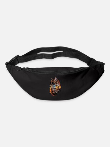 Sonnenbrille mit Perserkatze Geschenk - Gürteltasche - Schwarz