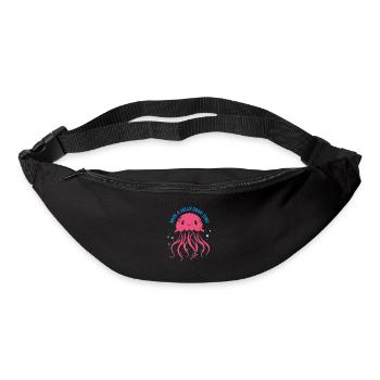 Passez un bon moment en gelée - Méduse avec des tentacules - Sac banane - noir - Devant