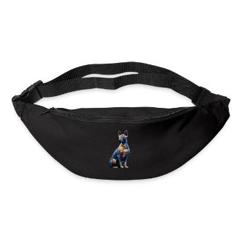 Polygon Art Peruvian Hairless Dog - Bum bag - black - Front