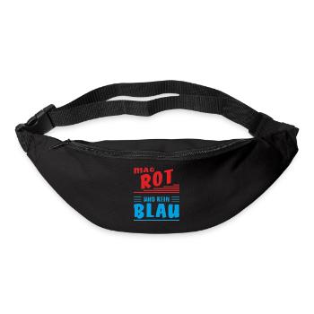 MAG ROT UND KEIN BLAU - Gürteltasche - Schwarz - Vorne