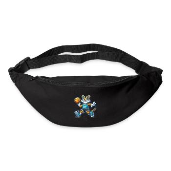 Cute Basketball Player Tiger - Bum bag - black - Front