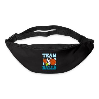 Gender Reveal Team boy team balls - Gürteltasche - Schwarz - Vorne