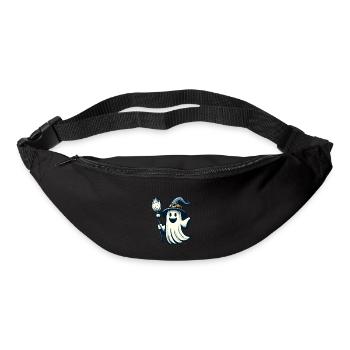 Lustige Hexengeist Hexenbesen Vintage Kunststil - Gürteltasche - Schwarz - Vorne