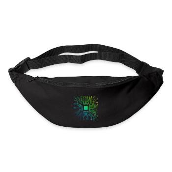 Colorful Computer Circuit Board Tech Electronic - Bum bag - black - Front