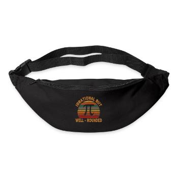 Retro Irrational But Well Rounded Pi Day - Gürteltasche - Schwarz - Vorne