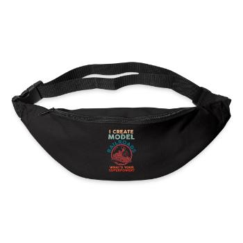 I Create Model Railroads Superpower - Bum bag - black - Front