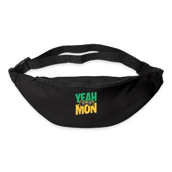 yes Mon Jamaican Jamaica Vacation Reggae Retro - Bum bag - black - Front