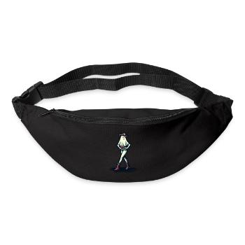 Funny Halloween Girl Ghost Boots Cowboy Hat - Bum bag - black - Front