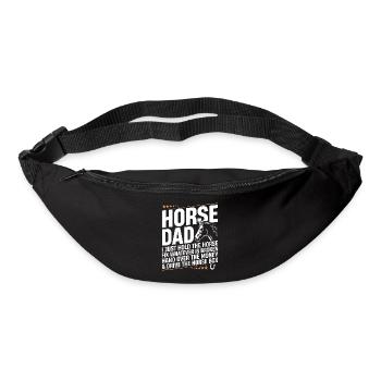 Horse Dad Funny Horseback Rider Equestrian Dad - Bum bag - black - Front