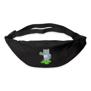 Katze Volleyballspieler Volleyball - Gürteltasche - Schwarz - Vorne