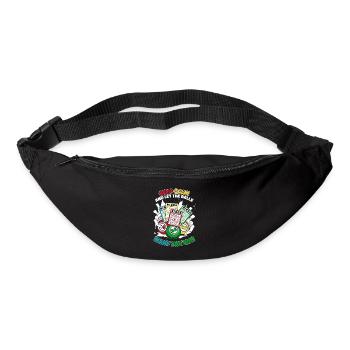 Bleiben Sie ruhig und lassen Sie sich von den Eiern gewinnen Anrufer - Gürteltasche - Schwarz - Vorne