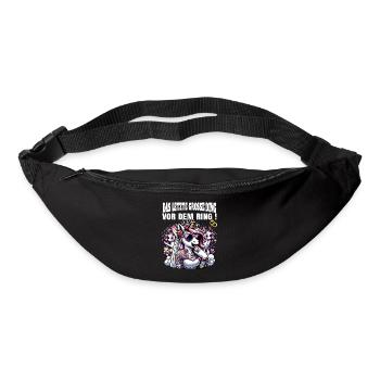 JGA Braut Junggesellinnenabschied Poltern Frauen - Gürteltasche - Schwarz - Vorne