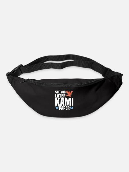 Origami Master Paper Folding Paper Crane Japan - Bum bag - black