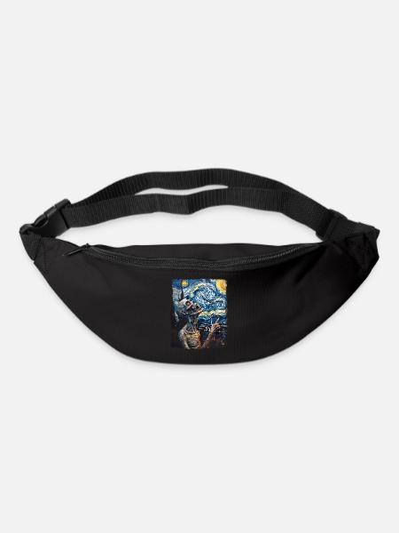Peinture Zombie Nuit Étoilée - Sac banane - noir