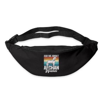 Afghan Hound Gifts - Gürteltasche - Schwarz - Vorne