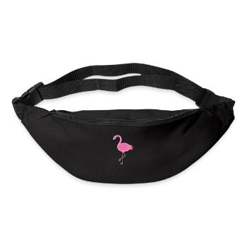 Pink Flamingo T-Shirt - Wading Bird Species Lover - Bum bag - black - Front