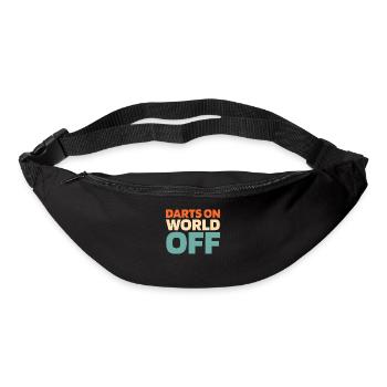 Dart Dartspieler Darts On World Off - Gürteltasche - Schwarz - Vorne