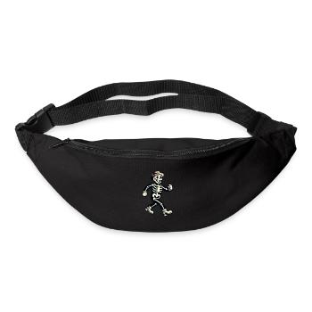 Funny Retro Cartoon Creepy Halloween Costume - Bum bag - black - Front