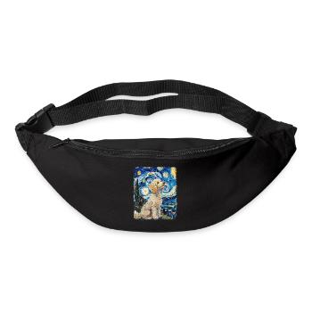 Poodle Dog Starry Night Painting - Bum bag - black - Front