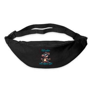 Méditation & Yoga Officiel Anti Stress - Sac banane - noir - Devant