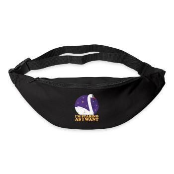 Schwan Schwanenliebhaber Schwäne Geschenk - Gürteltasche - Schwarz - Vorne