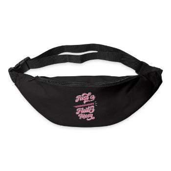 Flötist Flöte Just A Flute Mom - Sac banane - noir - Devant