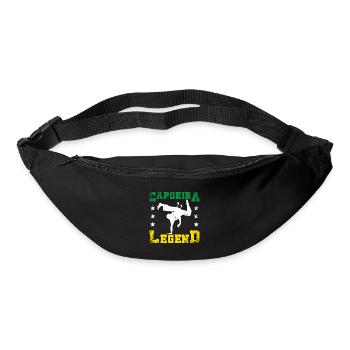 Légende de la capoeira au Brésil - Sac banane - noir - Devant
