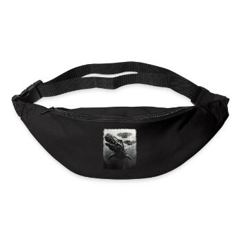 Mosasaure Dinosaure OVNI Alien Alien Se - Sac banane - noir - Devant